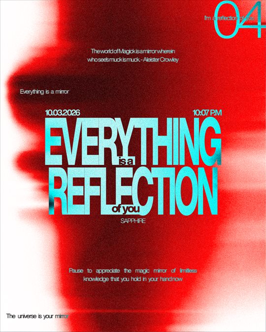 Everything is a reflection poster